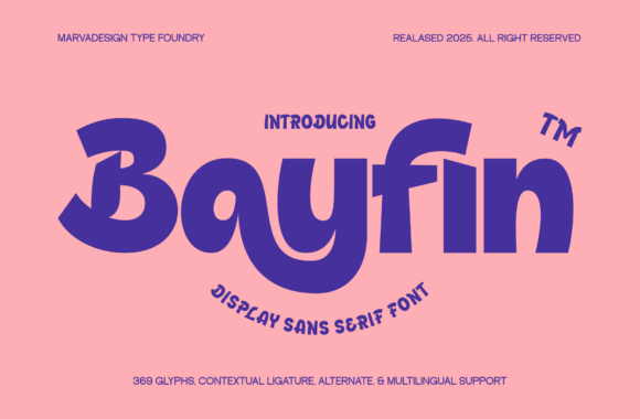 Bayfin: The Bold Display Font for Crafters