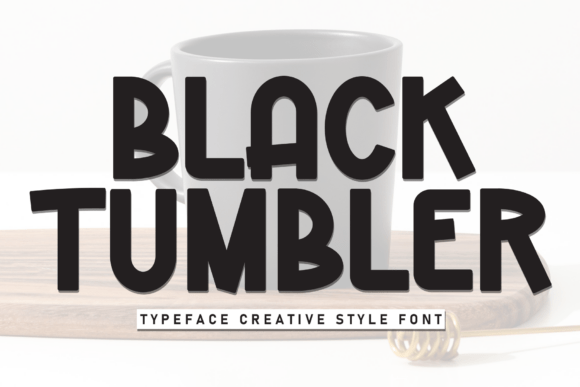 Black Tumbler: A Handwritten Display Font for Editors