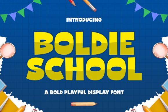 Boldie School: The Chunky Display Font for Viral Campaigns
