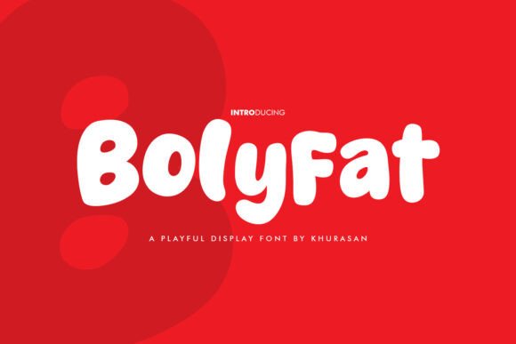 Bolyfat: A Modern Display Font for Cute Product Labels