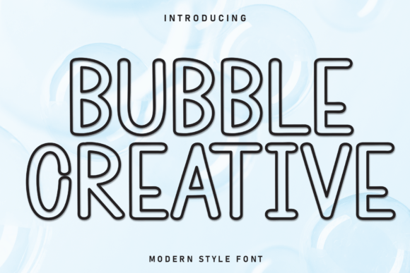 Bubble Creative: A Warm Display Font for Modern Branding