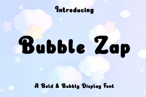 Bubble Zap Display Font for Fun Campaigns