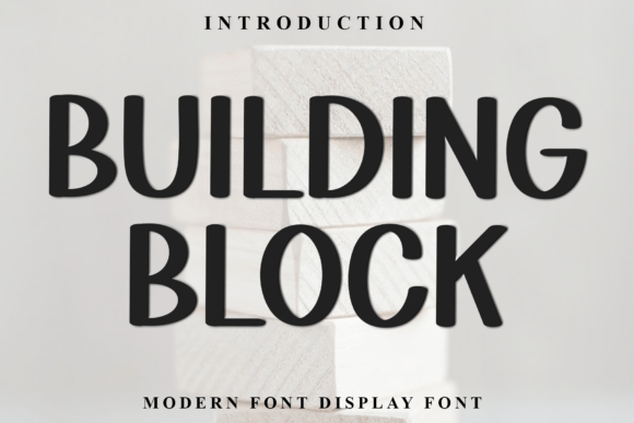 Building Block: A Festive Display Typeface for Holiday Designs