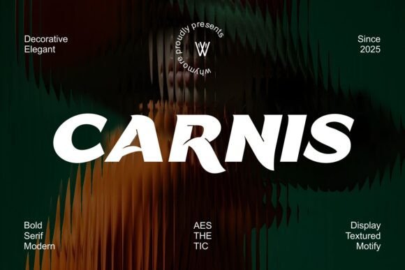 Carnis: A Bold Display Font for Modern Editorial Design