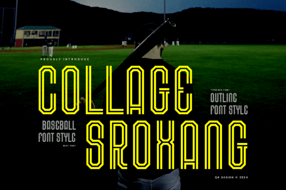 Collage Sroxang: A Stylish Display Font for Makers