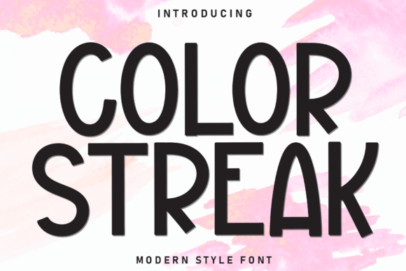 Color Streak: A Playful Display Font for Editorial Charm