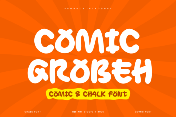 Comic Grobeh: A Playful Display Font for Branding