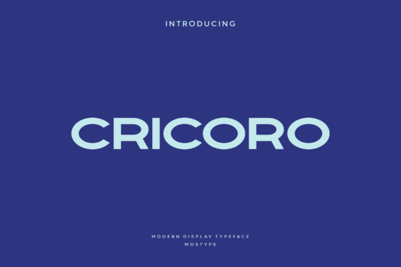 Cricoro: A New Generation Display Typeface for Web Design
