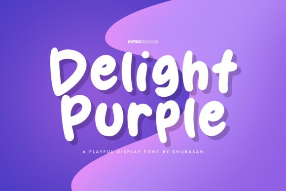 Delight Purple: A Modern Display Font for Small Business Branding