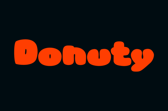 Donuty: A Playful Display Font for Bold Campaigns