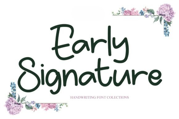 Early Signature: A Bold Display Font for Modern Editorial Design
