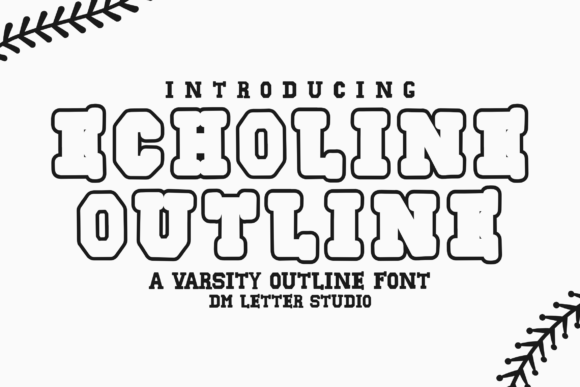 Echoline Outline: The Display Font for Modern Branding