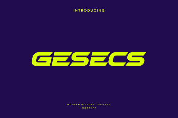 Gesecs: The Perfect Display Font for Handmade Branding