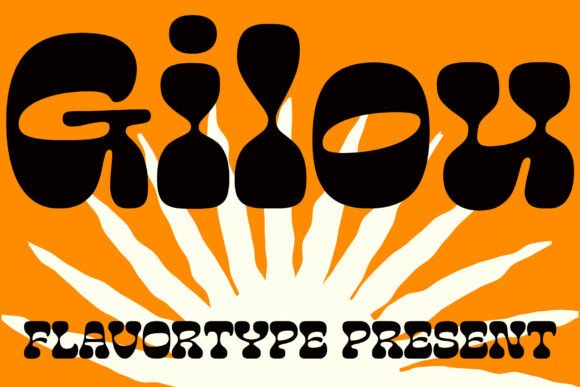 Gilou: A Retro Display Font for Bold Editorial Design