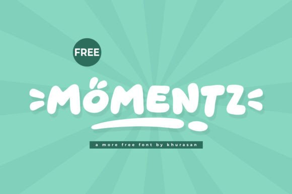 Momentz: A Cute Display Font for Makers