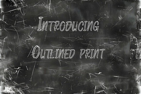 Outlined Print: A Distinct Display Font for Web Identity