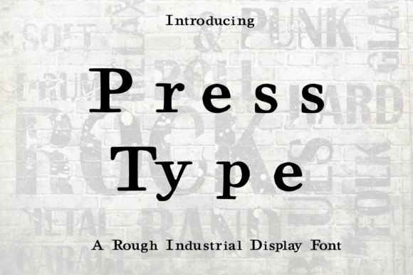 Press Type: A Bold Display Font for Editorial Impact