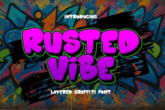 Rusted Vibe: A Graffiti-Inspired Display Font for Makers