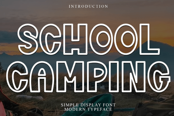 School Camping Font: A Soft Touch for Handmade Brands