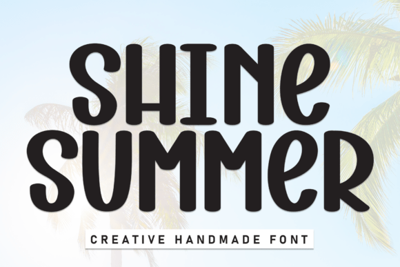 Shine Summer: A Warm Display Font for Web Design
