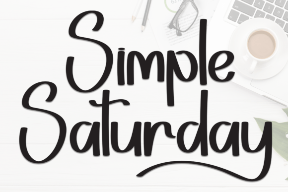 Simple Saturday: A Clean Display Font for Web Headers