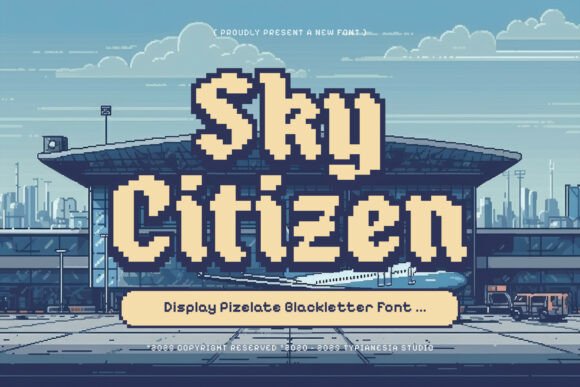 Sky Citizen: A Pixelated Blackletter Font for Modern Web Design