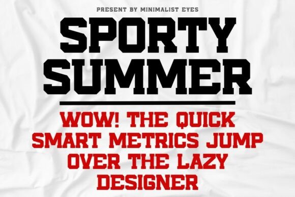Sporty Summer: The Varsity Display Font for Bold Brands