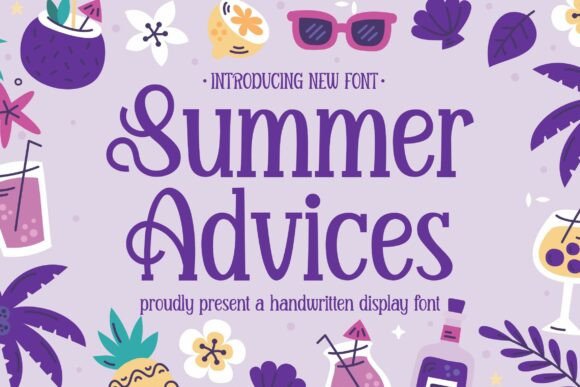 Summer Advices: A Cheerful Handwritten Display Font for Makers