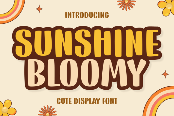 Sunshine Bloomy: A Whimsical Display Font for Editorial Design