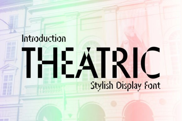 Theatric Display Font for Bold Web Design