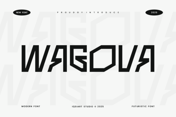 Wagova: The Futuristic Display Font for Bold Campaigns