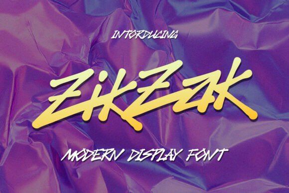 Zikzak Display Font for Bold Campaign Headlines